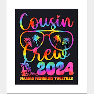 Cousin Crew 2024 Summer Vacation Beach Family Trips Matching Posters and Art